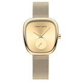 Fashionable Minimalist Style Elegant Ladie's Quartz Wristwatch Wine Barrel Rose Gold or Black Oval Women's Watches
