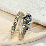 Fashion Selection Snake-Shape Elastic Bracelet Creative Quartz Watch