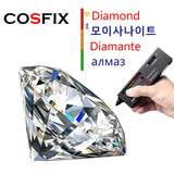Princess Cut 0.5, 1, 2CT Moissanite Diamonds Rhodium Plated Silver D Color Stud Earrings