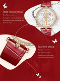 New Luxury Brand with Zircon Diamonds Butterfly Style Luminous Waterproof Quartz Ladies Watches, Ideal Present