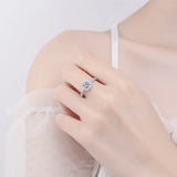 Awesome 100% Real Moissanite Ring  D Colour VVS1 Adjustable Size S925 Silver GRA Certificate Wedding Rings for Women