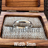 Dome High Polish Finish 2-10MM  White Tungsten Wedding Couple Rings Comfort Fit