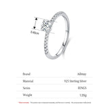 Simple Dazzling  AAAA Lab Created Diamond925  Sterling Silver Ring Fine Jewellery