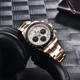 New Luxury Brand Automatic Date Chronograph Japan VK63 Sapphire Quartz Watches For Men - The Jewellery Supermarket