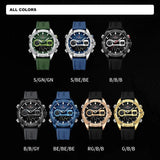 Famous Brand Sports Digital Waterproof Luminous Chronograph Week Display Alarm Watches for Men - The Jewellery Supermarket