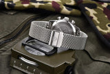 Popular Top Luxury Brand Military Style VK64 Stainless Steel Sapphire Waterproof Chronograph Men's Sport Quartz Watch