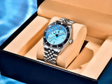 Luxury Design Luxury Men's Automatic Mechanical Top Sapphire Mirror NH35A Fashion Stainless Steel 10bar Wristwatch