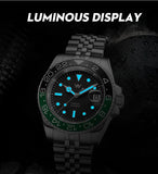 1612 Movement 316L Stainless Steel Sapphire Crystal Glass 200M Water Resistance Watch
