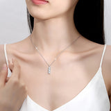 Captivating 1.5cttw Real D Colour VVS1 Full Moissanite Diamonds Necklace For Women  - 925 Sterling Silver Fine Jewellery