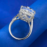 Luxury Oval Cut 14*20 MM G Colour AAAAA Lab Created Sapphire Gemstone Cocktail Ring Anniversary Fine Jewellery - The Jewellery Supermarket