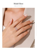925 Sterling Silver Fashion Charm AAAA Lab Created Purple Enamel Process Ring