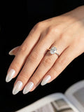 Terrific VVS1 D Colour 5 Carat Brilliant Oval Moissanite Diamond Engagement Ring