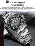 Divers Ceramic Bezel AR Coated Glass Luminous 200m Waterproof Steel Quartz Watch