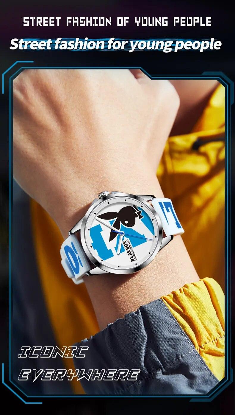 New Famous Brand Luxury Brand Casual Quartz Watches Silicone Strap Man Sport Waterproof Wrist Watch - The Jewellery Supermarket