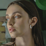 Excellent 18KGP D Colour VVS1 Moissanite Diamonds Clip Hoop Earrings for Women, Silver Fine Fashion Charm Jewellery - The Jewellery Supermarket