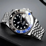 Stainless Steel Dive Automatic Sapphire Crystal Rotating Bezel Luminous Mechanical Watch