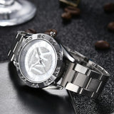 New European Fashion Luxury Brand Quartz Casual Stainless Steel Ladies Watches with CZ Crystals - Ideal Gifts - The Jewellery Supermarket