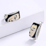 Unique Handmade Manga-style Cloisonne Joker Earrings for Women Party Jewellery