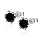 Gorgeous D Colour VVS1 Multi Colours and Cuts Moissanite Diamonds Stud Earrings - Sterling Silver Fine Jewellery - The Jewellery Supermarket