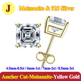 Luxury 0.5-3 Carats Cushion Marquise Oval Moissanite Diamonds Silver Stud Earrings
