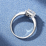 D Colour VVS1 1CT Moissanite Diamond Egagement Wedding Rings For Women S925 Sterling Silver GRA Certified Jewellery