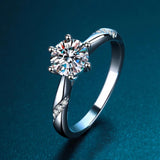Stunning 1-3CT VVS1 D Colour Moissanite Diamonds Rings for Women Engagement Promise Wedding High Qualiy Jewellery