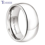 High Polished Domed 2/3/4/5/6/7/8/10MM Shiny Tungsten Rings For Men Women