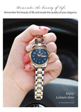 New Original Luxury Brand Stainless Steel Waterproof Quartz Women's Watches- Elegant Date Gift for Ladies
