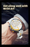 Luxury Brand Waterproof Luxury Quartz Men's Watch with Silicone Strap Fashionable High Quality Wristwatch