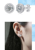 GRA Certified D Colour 0.5-1 Carat Moissanite Diamonds Earrings for Women - Sterling Silver Fashion Premium Jewellery - The Jewellery Supermarket