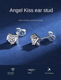 New Excellent 0.5 Carat Moissanite Diamonds Earrings, S925 Silver Fine Jewellery Stud Earrings for Women/Men - The Jewellery Supermarket