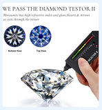 Stunning 3CT VVS1 D Colour Big Moissanite Diamond Double CZ Heart Ring Fine Jewellery