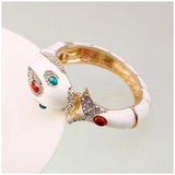 New Unique Design 6 Colours Gold Plated with Full AAA Rhinestones Dolphin Animal Enamel Statement Bracelet Bangle - The Jewellery Supermarket