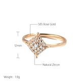 Unique 14K Gold Filled  AAA Zircon Diamonds Fashion Women Fine Jewellery Ring