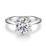 Remarkable 2mm VVS1 D Colour Moissanite Diamonds 18KGP Silver Eternity Ring