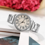 New Arrival Luxury Casual Retro Roman Rhinestone Luminous Quartz Steel Strap Wrist Watches for Women - The Jewellery Supermarket