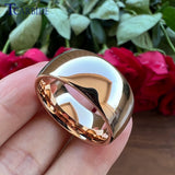 New Domed Polished Shiny 10mm Men Women Tungsten Engagement Wedding Rings