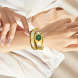 A Half-Circle Snake Shaped Best Selling Diamond Engraved Lady's Snake Watch