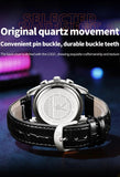 New Top Brand High Quality Original Leather Strap Multifunction Quartz Fashion Business Luxury Watch for Men