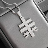 Exquisite Men's Ladies Cross Stainless Steel Pendant Necklace Gothic Religious Cross Amulet Jewellery - The Jewellery Supermarket