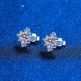 Awesome Star Design 1CT 2CT Moissanite Diamonds Stud Earrings for Woman/Men - 925 Sterling Silver Fine Jewellery - The Jewellery Supermarket