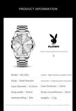Elegant Fashion Luxury Brand Original Stainless Steel Waterproof Calendar Luminous Quartz New WristWatches