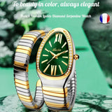 New Arrival Stainless steel Snake Design Cz Diamonds Snake Watches for Women - High Quality Ladies Fashion Watches