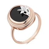 Selection of 14K Filled Gold Black, White AAA Zircon Crystals Cocktail Luxury Rings