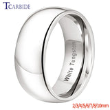 High Polished Domed 2/3/4/5/6/7/8/10MM Shiny Tungsten Rings For Men Women