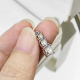 Stunning 18K Gold Plated D Colour VVS1 4.8cttw Moissanite Diamonds 925 Sterling Silver Jewellery Set For Women - The Jewellery Supermarket