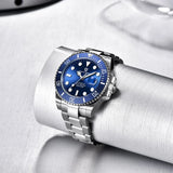 Popular Brand Waterproof Mechanical Automatic Men's Stainless Steel Sapphire Glass Writwatches - Best Gift