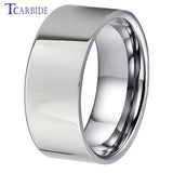 Pipe Cut Polish Finish 6/8/10/12MM Men Women Classic Tungsten Wedding Rings