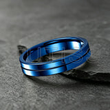 Classic 4mm Multicolour Tungsten Carbide Wedding Engagement Rings For Men Women