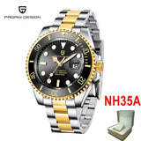Luxury Brand Top Luxury Gold Automatic Mechanical Wrist Watch Men - Stainless Steel Waterproof New Men's Watches